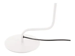 Hot LEITMOTIV Lámpara de mesa Office Curved - Blanca Blanco