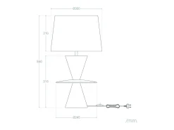 Ledkia Lámpara De Mesa^Lámpara de Mesa Resina Wismar Blanco roto