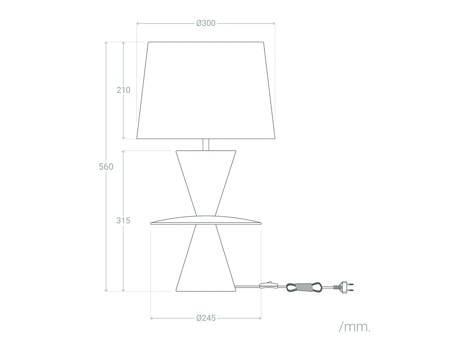 Ledkia Lámpara De Mesa^Lámpara de Mesa Resina Wismar Blanco roto