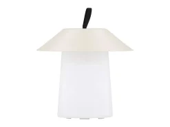 Lámpara de mesa Rubu LED para exterior color beige.
