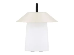 Lámpara de mesa Rubu LED para exterior color beige.