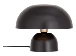 Discount OZAIA Lámpara de mesa tipo seta de metal, D. 31 x Alt. 25 cm, , SIDNEY Negro