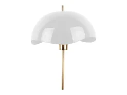Lámpara de mesa Waved Dome - Blanco