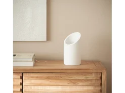 Discount Ledkia Lámpara de Mesa Yeso Rise Uplighter Blanco