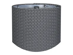 Sauthon Lámpara De Mesa^Lámpara de mesilla con base de algodón Gris