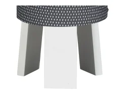 Sauthon Lámpara De Mesa^Lámpara de mesilla con base de algodón Gris