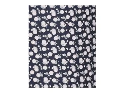 Outlet Sauthon Lámpara de mesilla con base de algodón Azul marino Azul oscuro