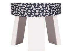 Outlet Sauthon Lámpara de mesilla con base de algodón Azul marino Azul oscuro