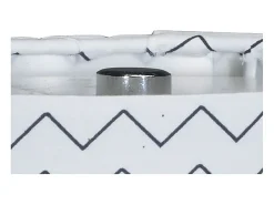 Lámpara de mesilla con base de algodón blanco