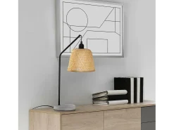 VS Venta-stock Lámpara De Mesa^Lámpara de mesita Sakura de Bambú, diametro 55 cm Beige