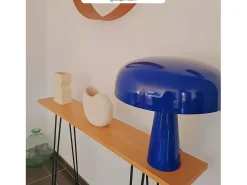 Rendez-Vous Déco Lámpara De Mesa^Lámpara de metal oscuro - Livia Azul