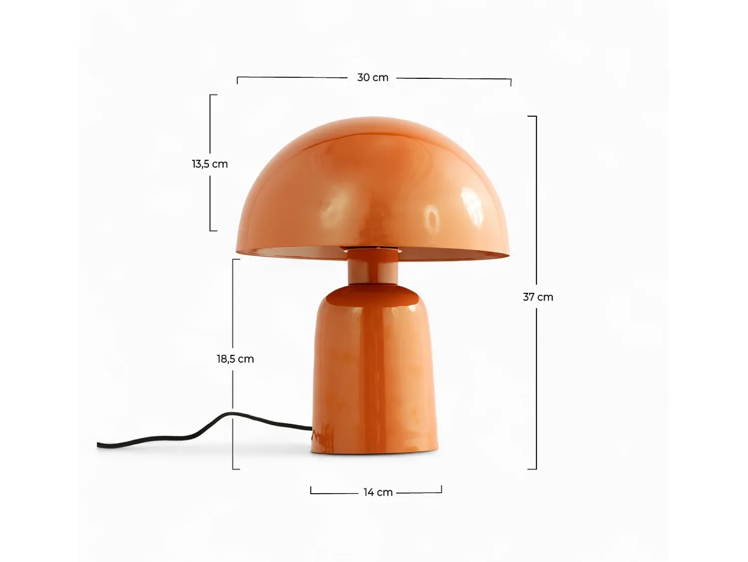 Clearance Rendez-Vous Déco Lámpara de metal - Clara Naranja