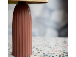 Rendez-Vous Déco Lámpara De Mesa^Lámpara de metal terracota y dorado - Joy Terracota / Dorado