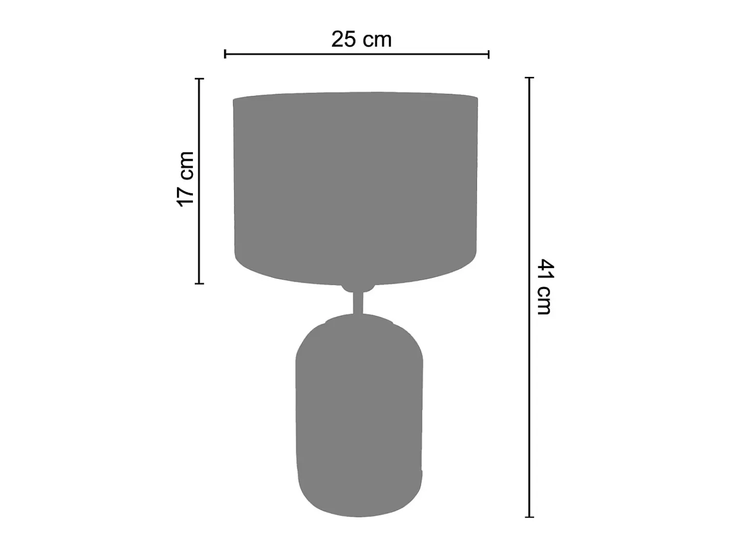 TOSEL Lámpara De Mesa^Lámpara de noche ,madera,vidrio,natural,A50xD30xP30cm Gris