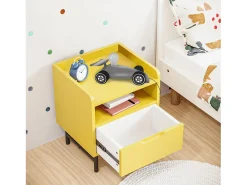 TOSEL Lámpara De Mesa^Lámpara de noche ,madera,Aluminio , A10xD28xP 22cm Plateado