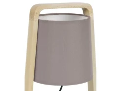 Clearance TOSEL Lámpara de noche ,madera,natural,A32,5xD19xP19cm Topo