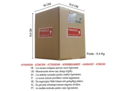 Lámpara de noche TOSEL ,madera,Bronce ,A10xD11xP11cm