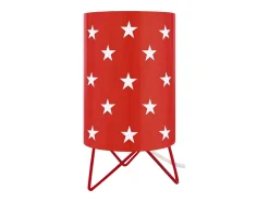 Discount TOSEL Lámpara de noche ,metal,,A27xD16xP16 cm Rojo