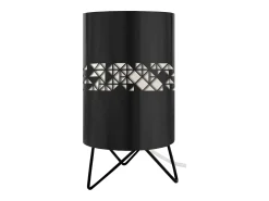 TOSEL Lámpara De Mesa^Lámpara de noche ,metal, ,A27xD16xP16cm Negro