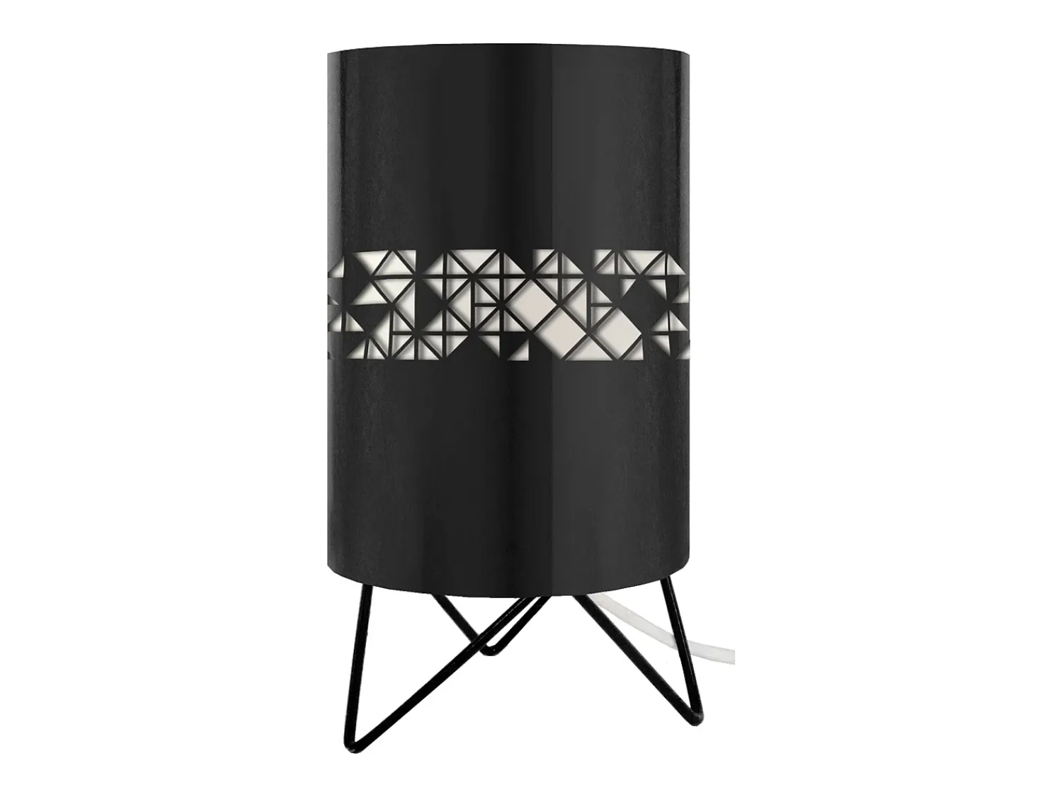 TOSEL Lámpara De Mesa^Lámpara de noche ,metal, ,A27xD16xP16cm Negro