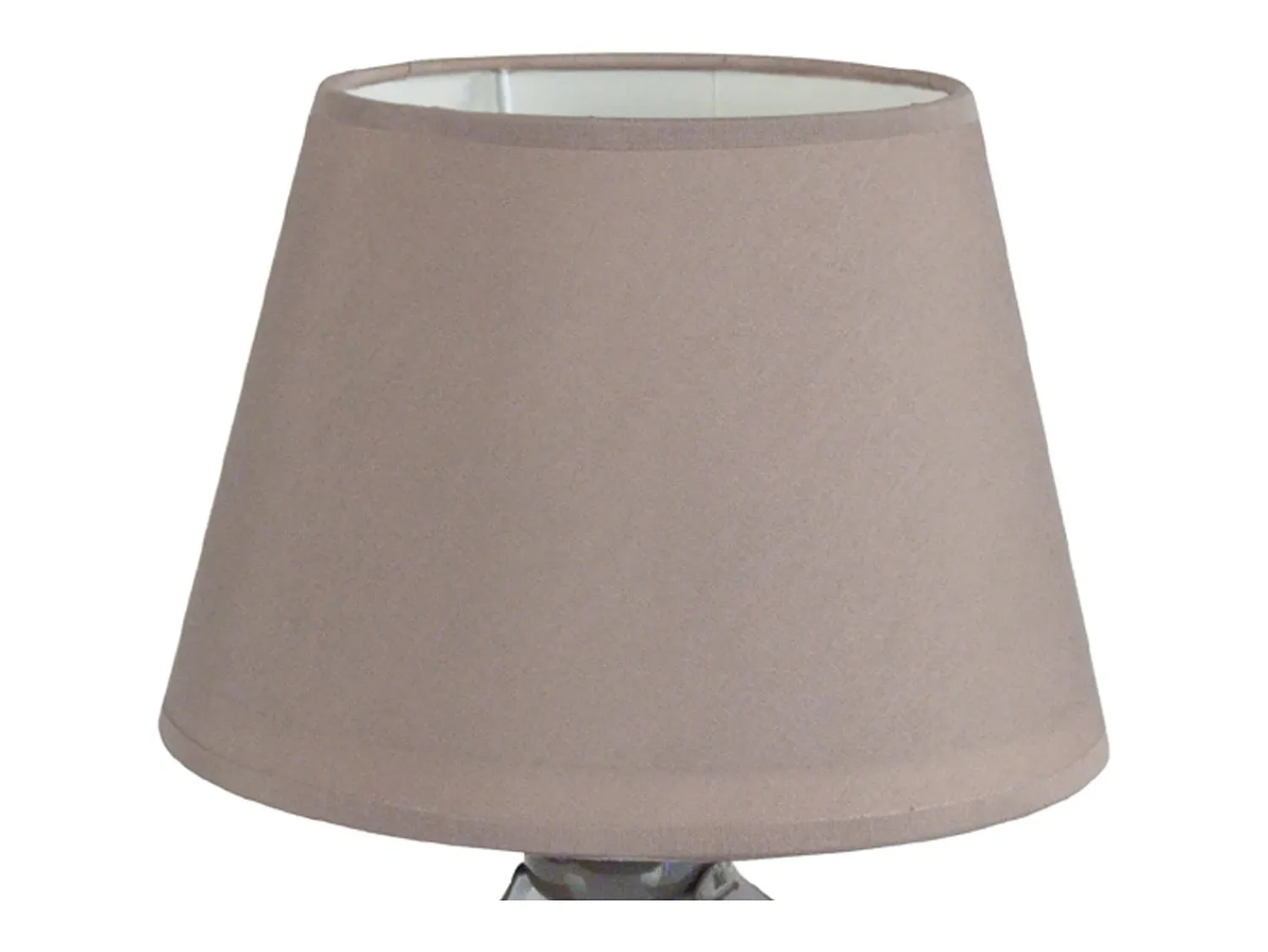 TOSEL Lámpara De Mesa^Lámpara de noche ,metal, ,A29xD18xP 18cm Gris