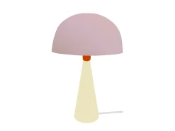 TOSEL Lámpara De Mesa^Lámpara de noche ,metal,madera, ,A37xD24,5xP24,5cm Rosa