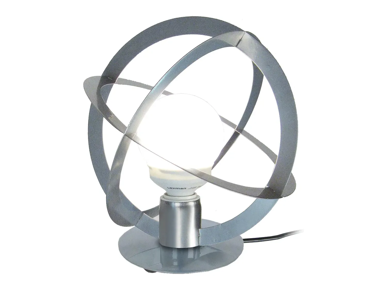 Clearance TOSEL Lámpara de noche ,metal,Aluminio , A 29xD28xP28cm Plateado