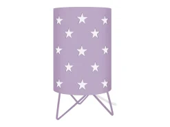 Lámpara de noche TOSEL ,metal,violeta ,A27xD16xP16cm
