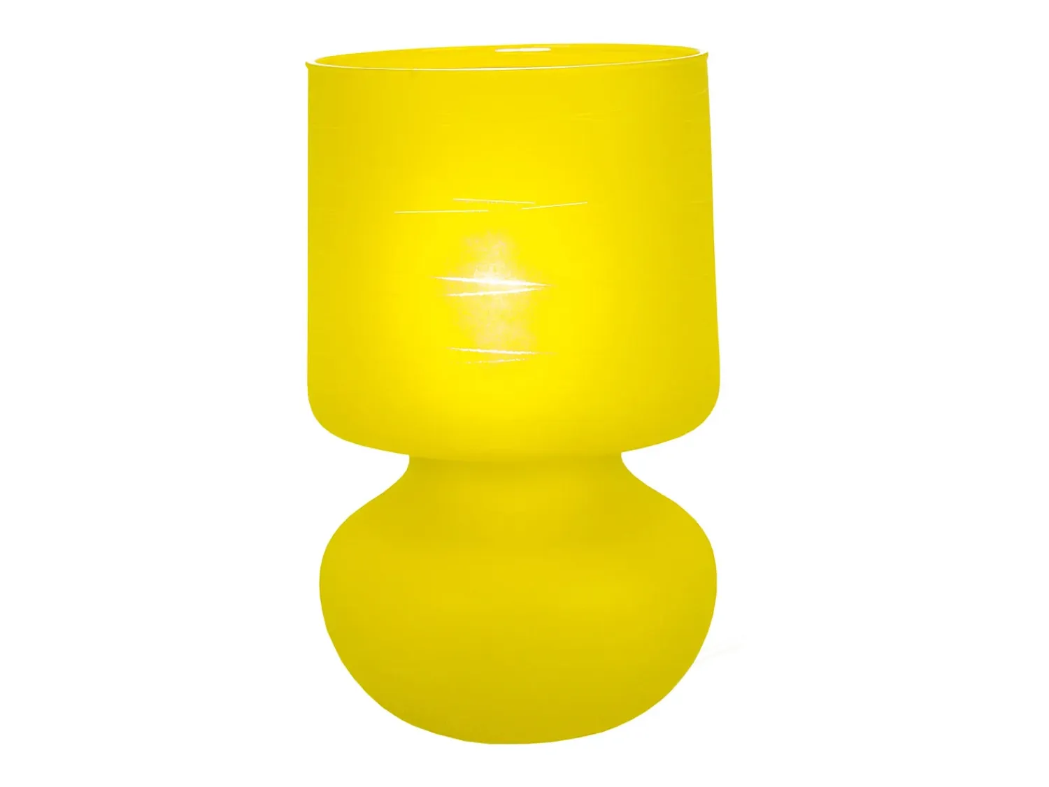 TOSEL Lámpara De Mesa^Lámpara de noche ,vidrio,Gris , A 24xD14xP14cm Amarillo