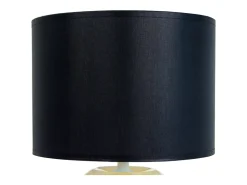 Discount TOSEL Lámpara de noche ,vidrio, ,A19xD 35xP 35 cm Negro