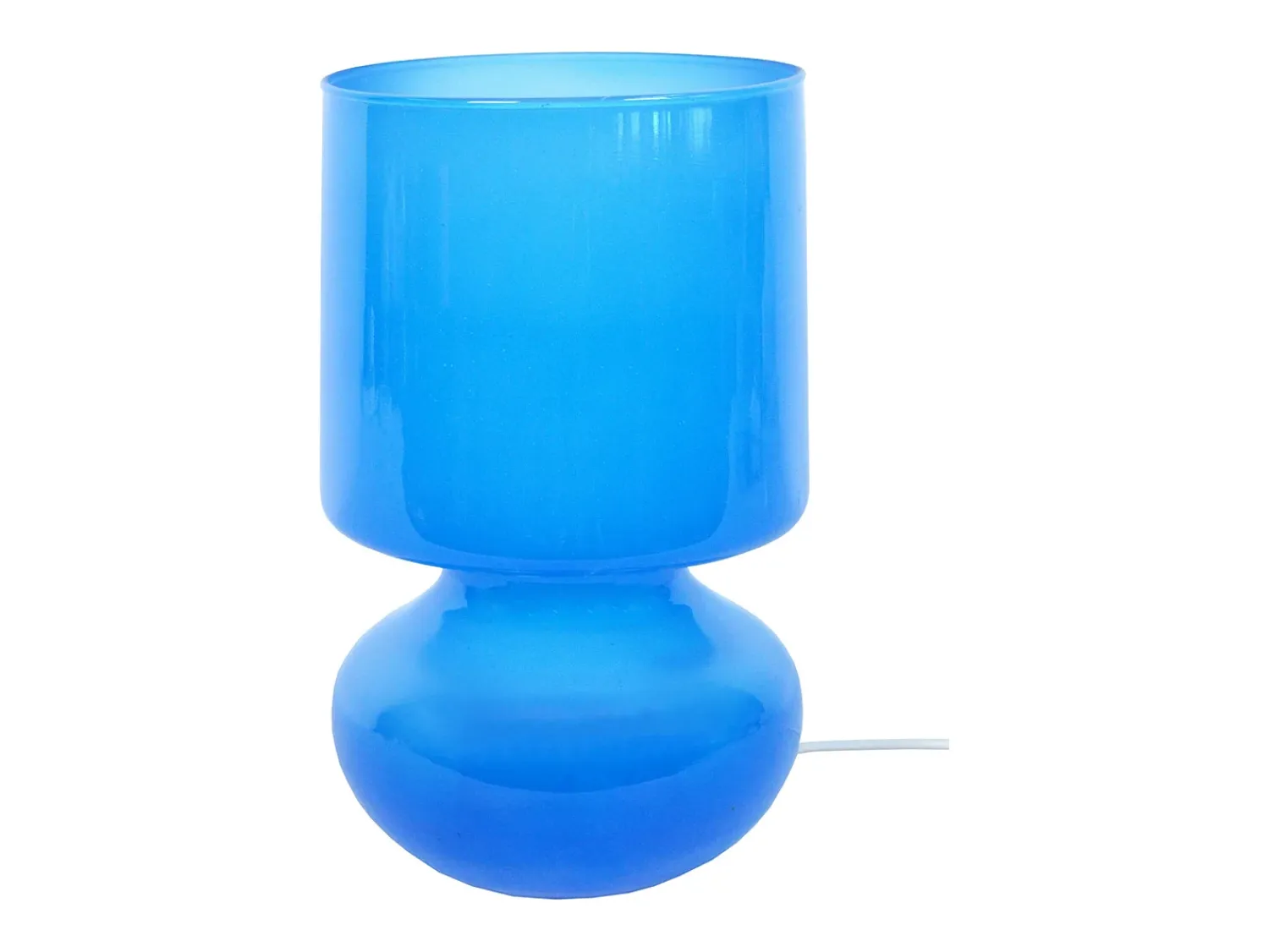 Clearance TOSEL Lámpara de noche ,vidrio, ,A24xD14x P14cm Azul