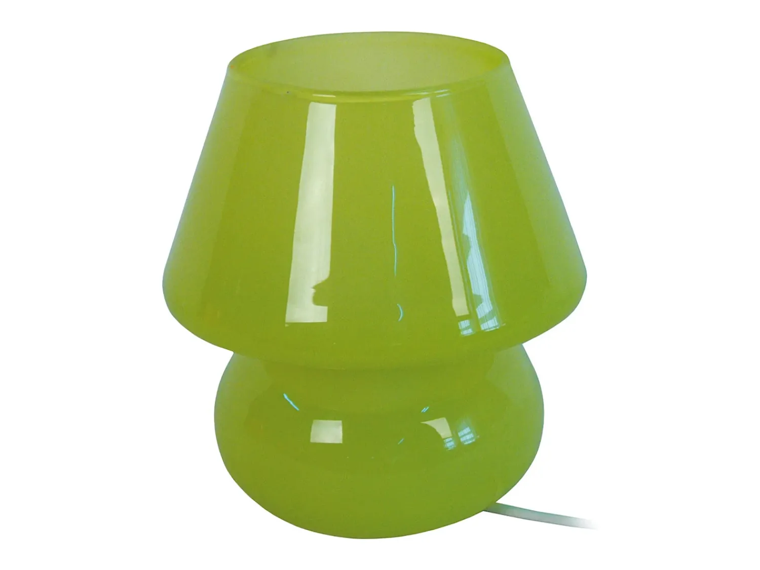 TOSEL Lámpara De Mesa^Lámpara de noche ,vidrio,Verde,A16,5xD15,5xP15,5cm Caqui
