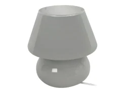 TOSEL Lámpara De Mesa^Lámpara de noche ,vidrio, ,A16,5xD15,5x P15,5cm Gris