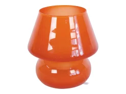 Clearance TOSEL Lámpara de noche ,vidrio,,A16,5xD15,5xP15,5cm Naranja