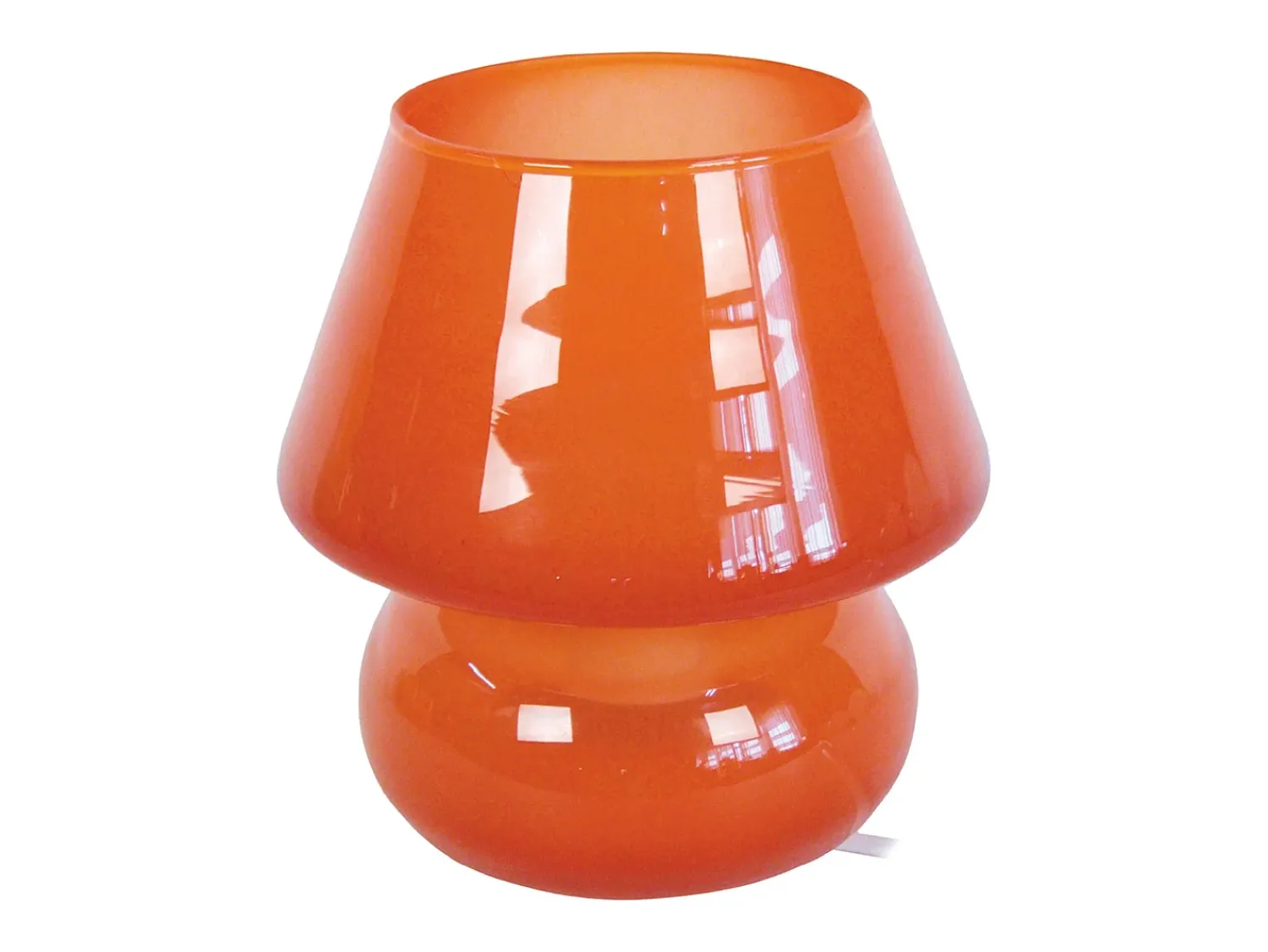 Clearance TOSEL Lámpara de noche ,vidrio,,A16,5xD15,5xP15,5cm Naranja