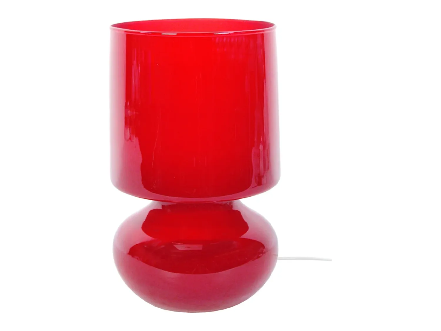 TOSEL Lámpara De Mesa^Lámpara de noche ,vidrio,,A24x D 14xP14cm Rojo