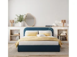 Rendez-Vous Déco Lámpara de papel de cuerda con base de tronco de madera - Mira Beige