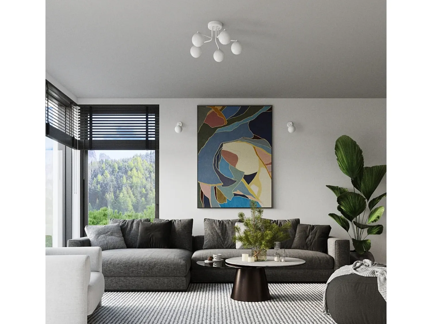 Sollux Lighting Lámpara De Pared Astral Minimalista De Acero/Vidrio - 1 Fuentes Luminosas - L.10 X A.21 Cm - Blanco