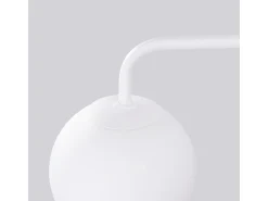 Sollux Lighting Lámpara De Pared Astral Minimalista De Acero/Vidrio - 1 Fuentes Luminosas - L.10 X A.21 Cm - Blanco