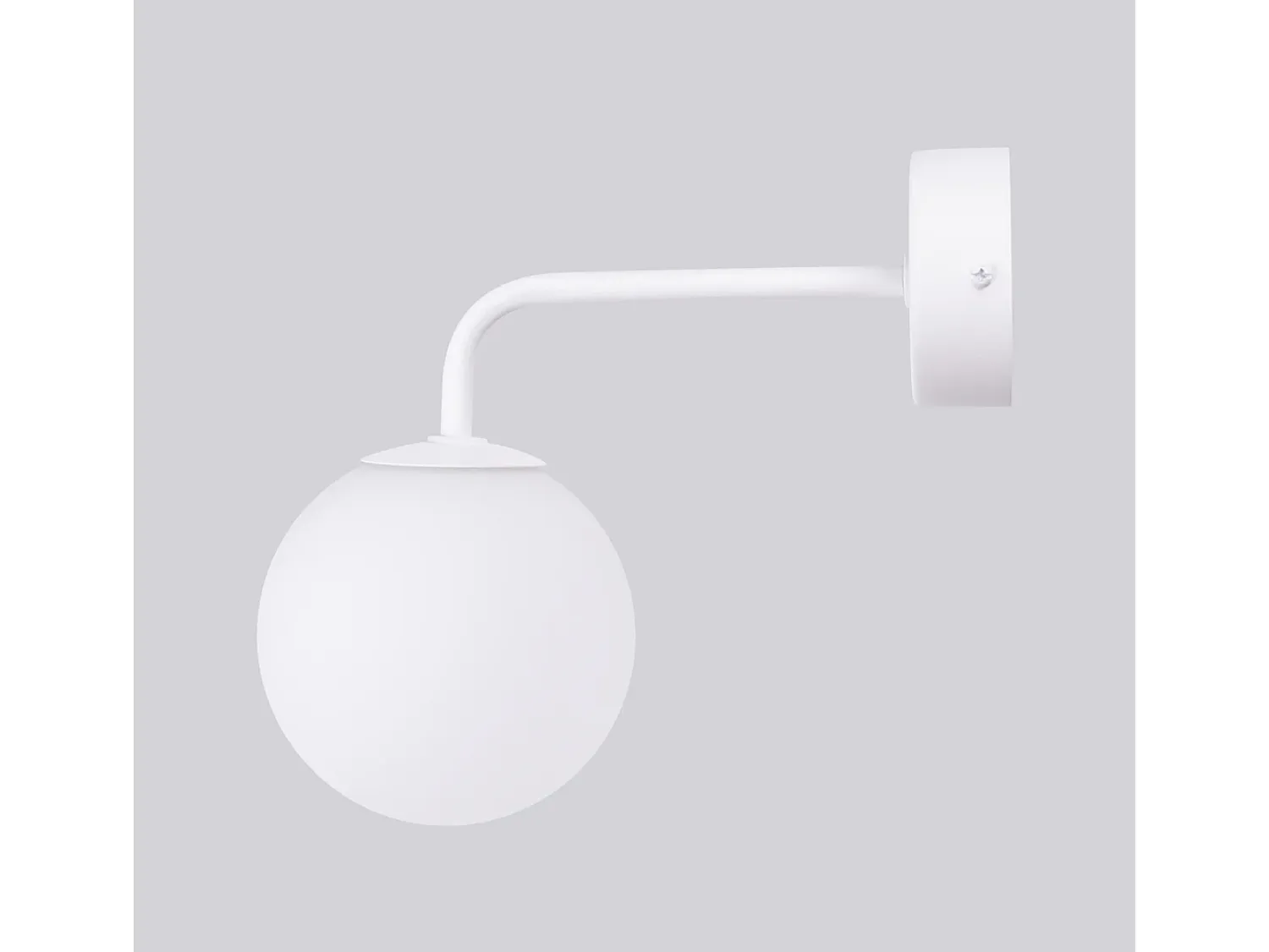 Sollux Lighting Lámpara De Pared Astral Minimalista De Acero/Vidrio - 1 Fuentes Luminosas - L.10 X A.21 Cm - Blanco