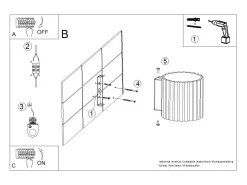 Sollux Lighting Aplique Para Pared^Lámpara De Pared Aura Minimalista De Aluminio - 1 Fuentes Luminosas - L.10 X A.10 Cm - Oliva Verde