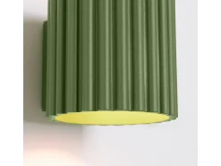 Sollux Lighting Aplique Para Pared^Lámpara De Pared Aura Minimalista De Aluminio - 1 Fuentes Luminosas - L.10 X A.10 Cm - Oliva Verde