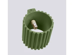 Sollux Lighting Aplique Para Pared^Lámpara De Pared Aura Minimalista De Aluminio - 1 Fuentes Luminosas - L.10 X A.10 Cm - Oliva Verde