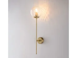 Outlet Lámpara de pared Demetra de hierro cepillado, 1 luz, 13 cm, 17 cm, BL279-AP1-BRZ Bronce