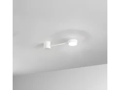 Clearance Affralux Lámpara de pared Eclipsia blanca - 325 x 85 x 64 mm GX53 - Elegante aplique de pared de metal Blanco