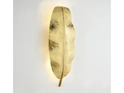 Les Tendances Aplique Para Pared^Lámpara de pared en forma de hoja de plátano de metal Aura Alt. 91 cm Dorado