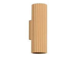 Sollux Lighting Aplique Para Pared^Lámpara de pared Gloow minimalista de aluminio - 2 fuentes luminosas 3000K - L.6,5 x A.20 cm - Dorado