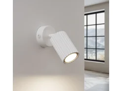 Sollux Lighting Aplique Para Pared^Lámpara de pared Gloow minimalista de aluminio - 1 fuentes luminosas 4000K - L.8 x A.16 cm - Blanco
