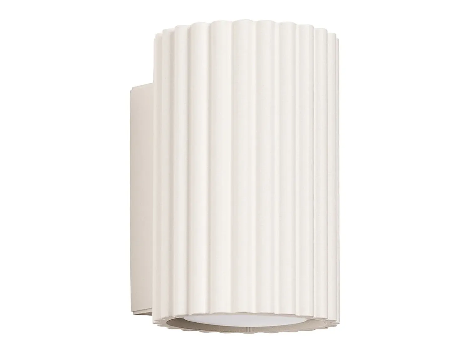 Best Sollux Lighting Lámpara de pared Gloow minimalista de aluminio - 1 fuentes luminosas 3000K - L.6,5 x A.10 cm - Beige