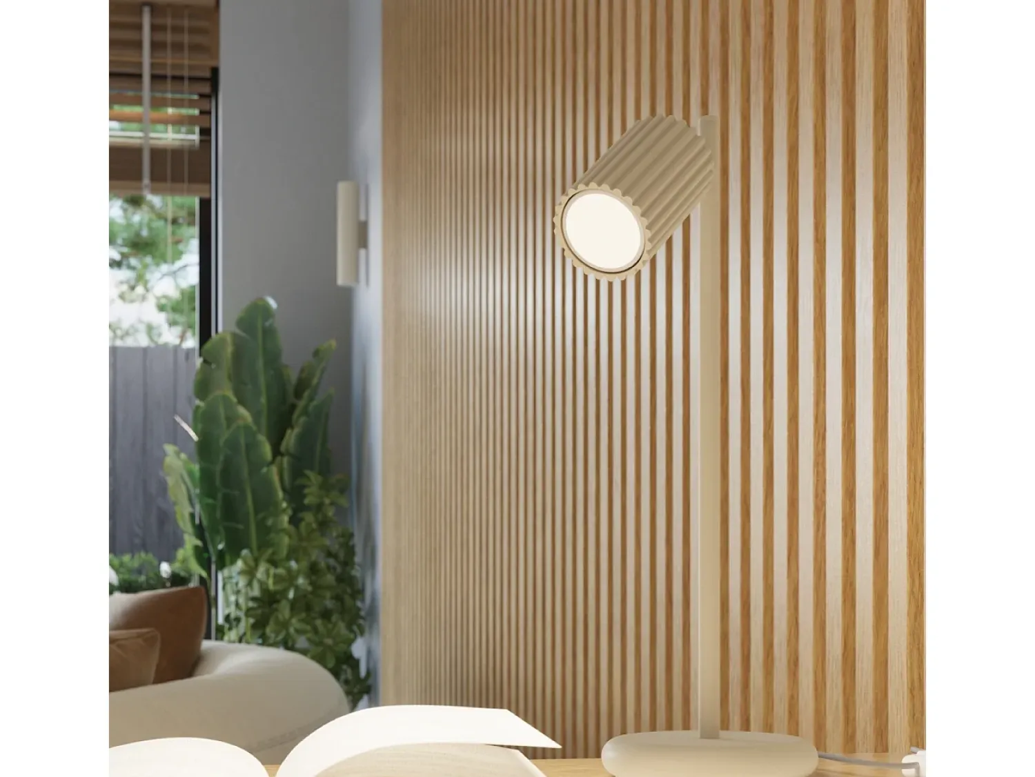 Best Sollux Lighting Lámpara de pared Gloow minimalista de aluminio - 1 fuentes luminosas 3000K - L.6,5 x A.10 cm - Beige